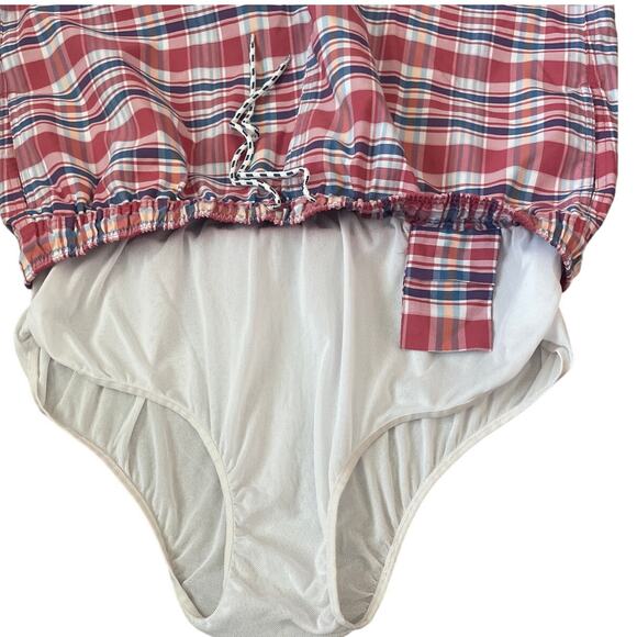 Brooks Brothers Preppy Toe Waist Plaid Mesh Lined Pockets Swim Trunks Size XL - Picture 7 of 7